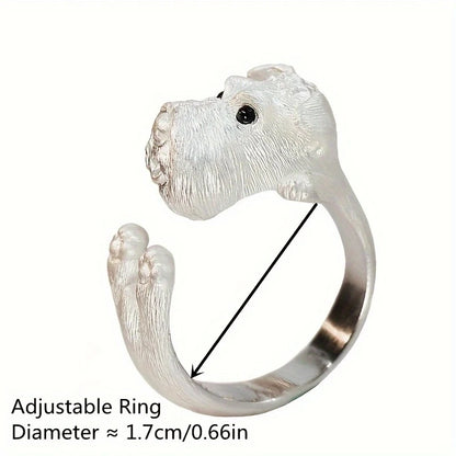 Fashionable Silver Color Cute Dog Animal.