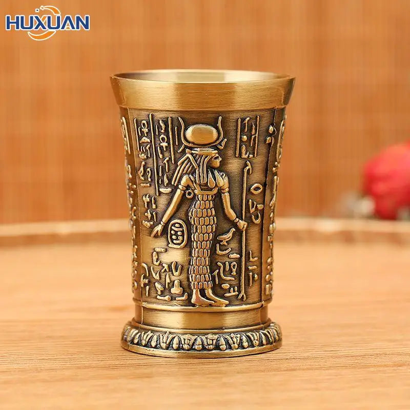 Vintage Metal Egyptian Wine Glass – Pharaoh.