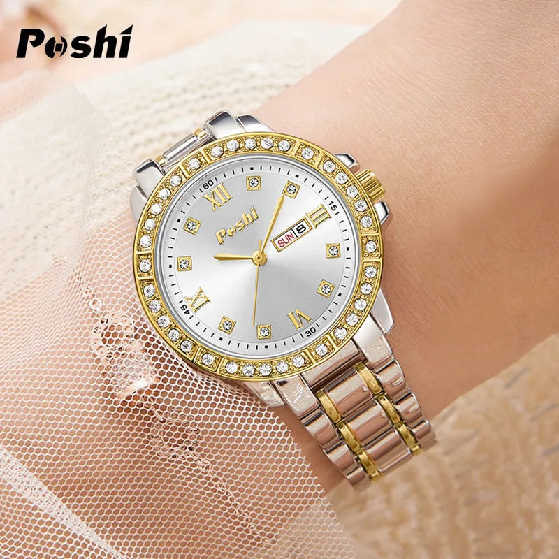 POSHI Couple Watches For Lovers Top Brand