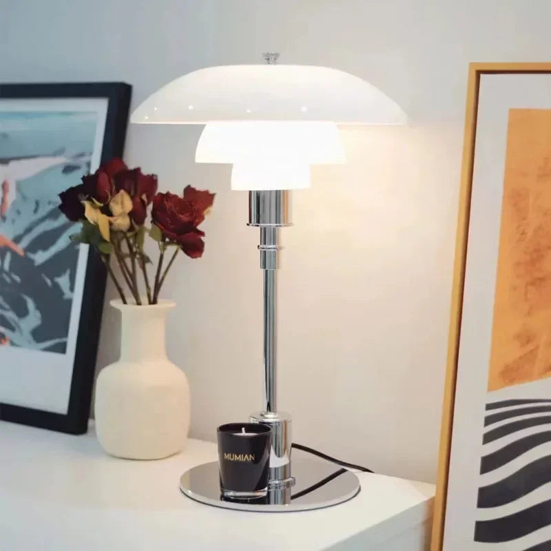 Danish Designer Nordic Glass Desk Lamp.