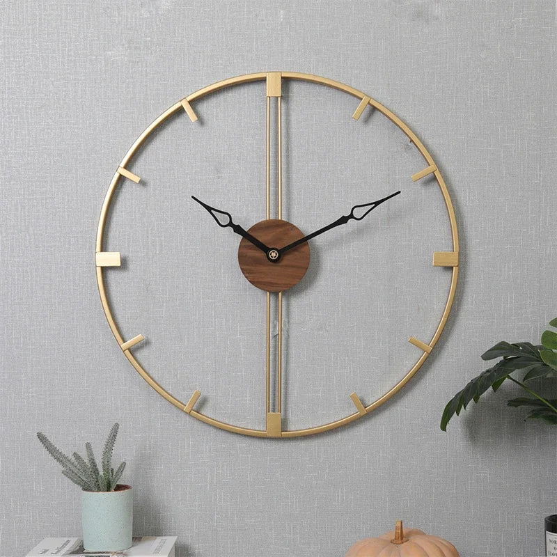 Modern Light Luxury Large Silent Wall Clocks.