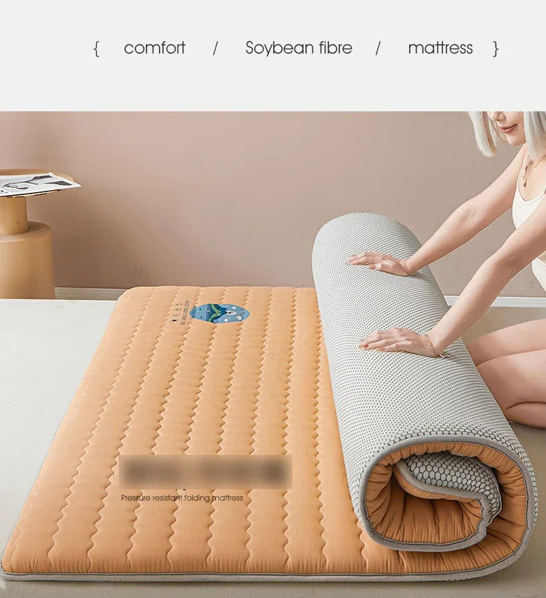 Knitted Skin-friendly Cotton Mattress Household Antibacterial and Mite-free Mattress Student Dormitory Thickened Sleeping Mat