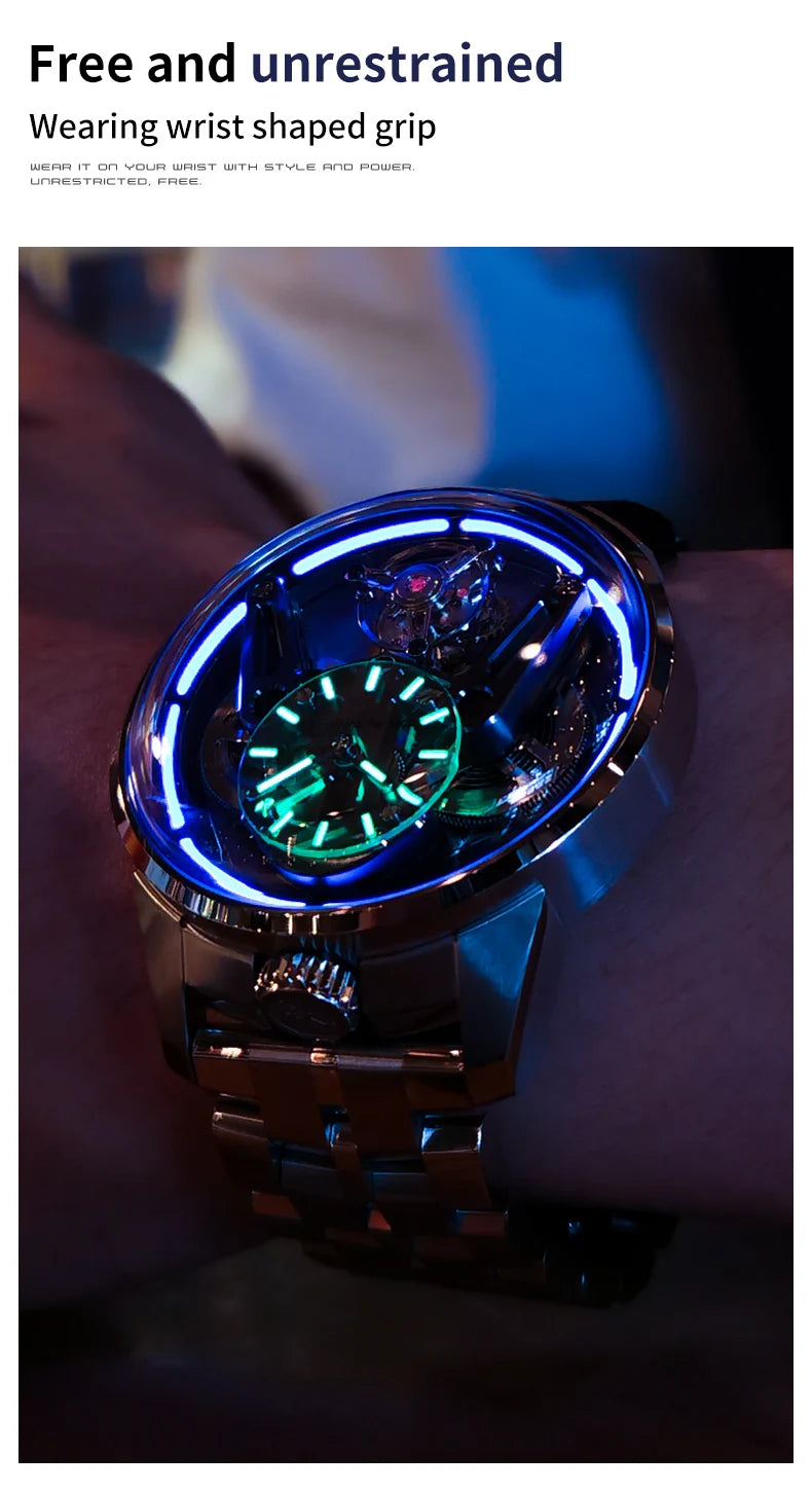 IDEAL KNIGHT Tourbillon Automatic Mechanical Watches for Men.