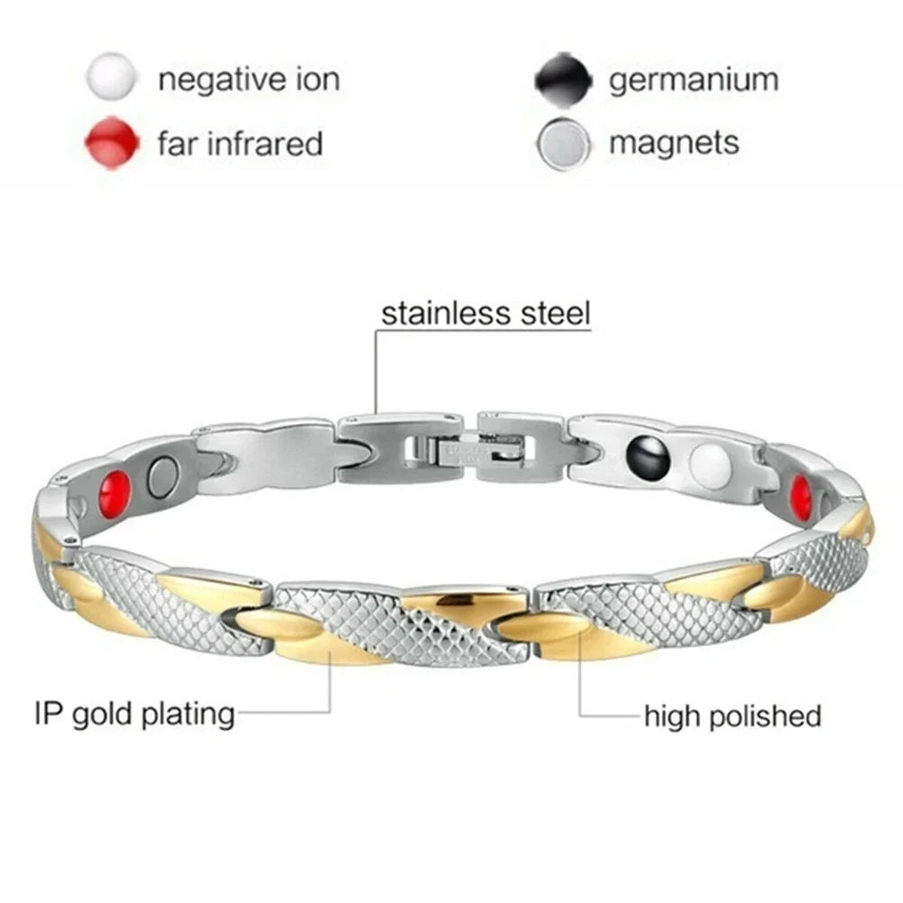 Twisted Dragon Magnetic Therapy Slimming Bracelet Weight Loss Energy Magnets Couple Wristband Slim Bangle Jewelry Health Care