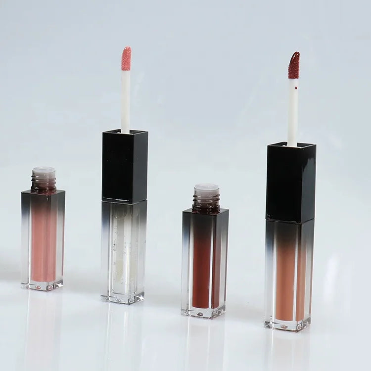 Multi-color matte double head liquid lipsticks with applicators, showcasing long-lasting private label beauty products.