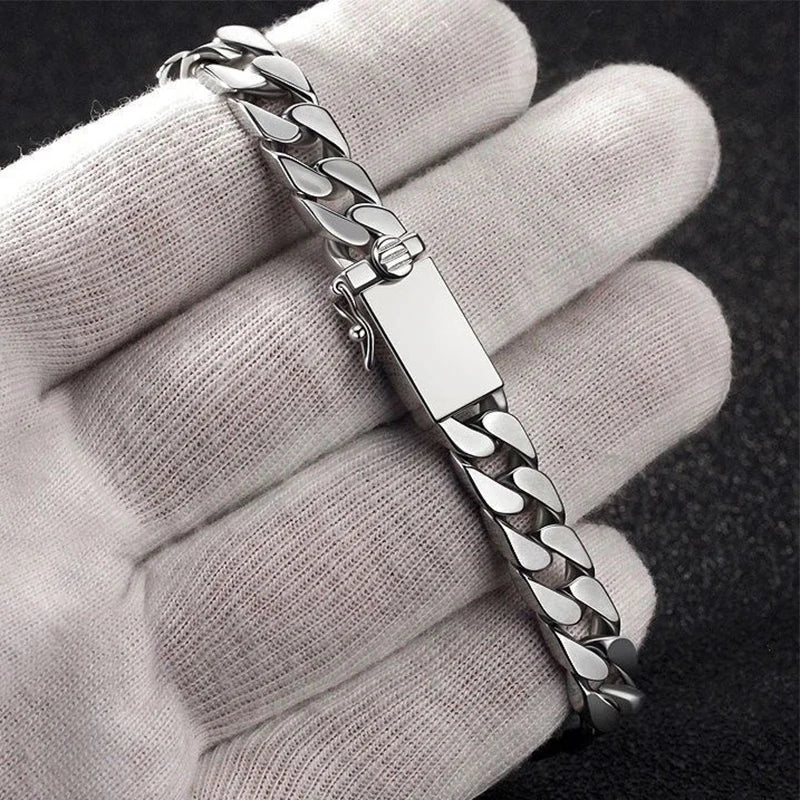 Factory Silver Bracelet Punk Jewelry Certified.