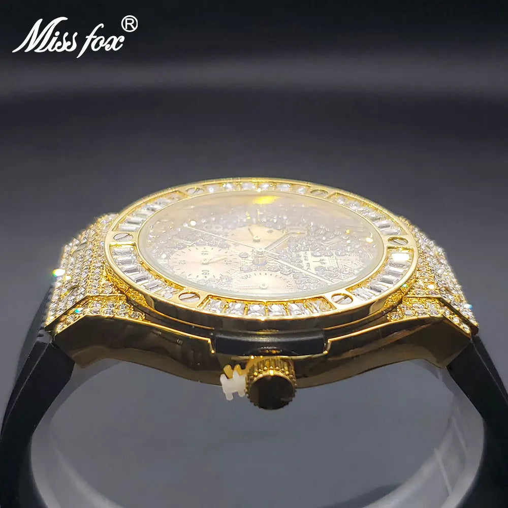 Sports Watches Gold Luxury Design Waterproof