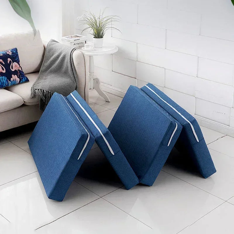 Memory Simple Foam Folding Mattress Mat Tatami Yoga Pad Foldable Sponge Mattresses for Office Lunch Break Single Bed Furniture