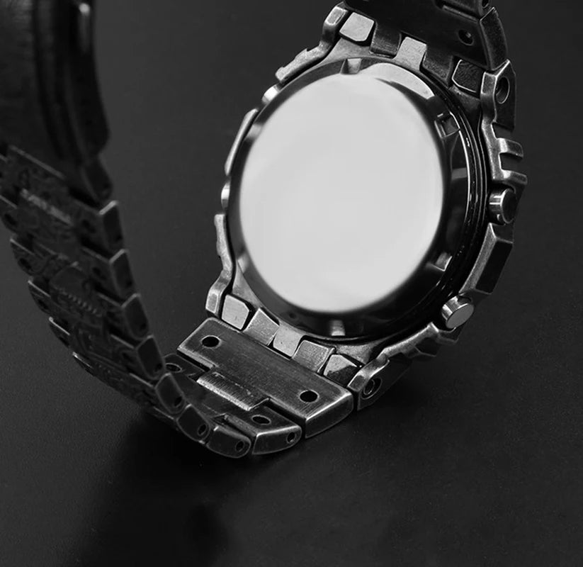 Modified Carving Stainless steel Bezel Watch