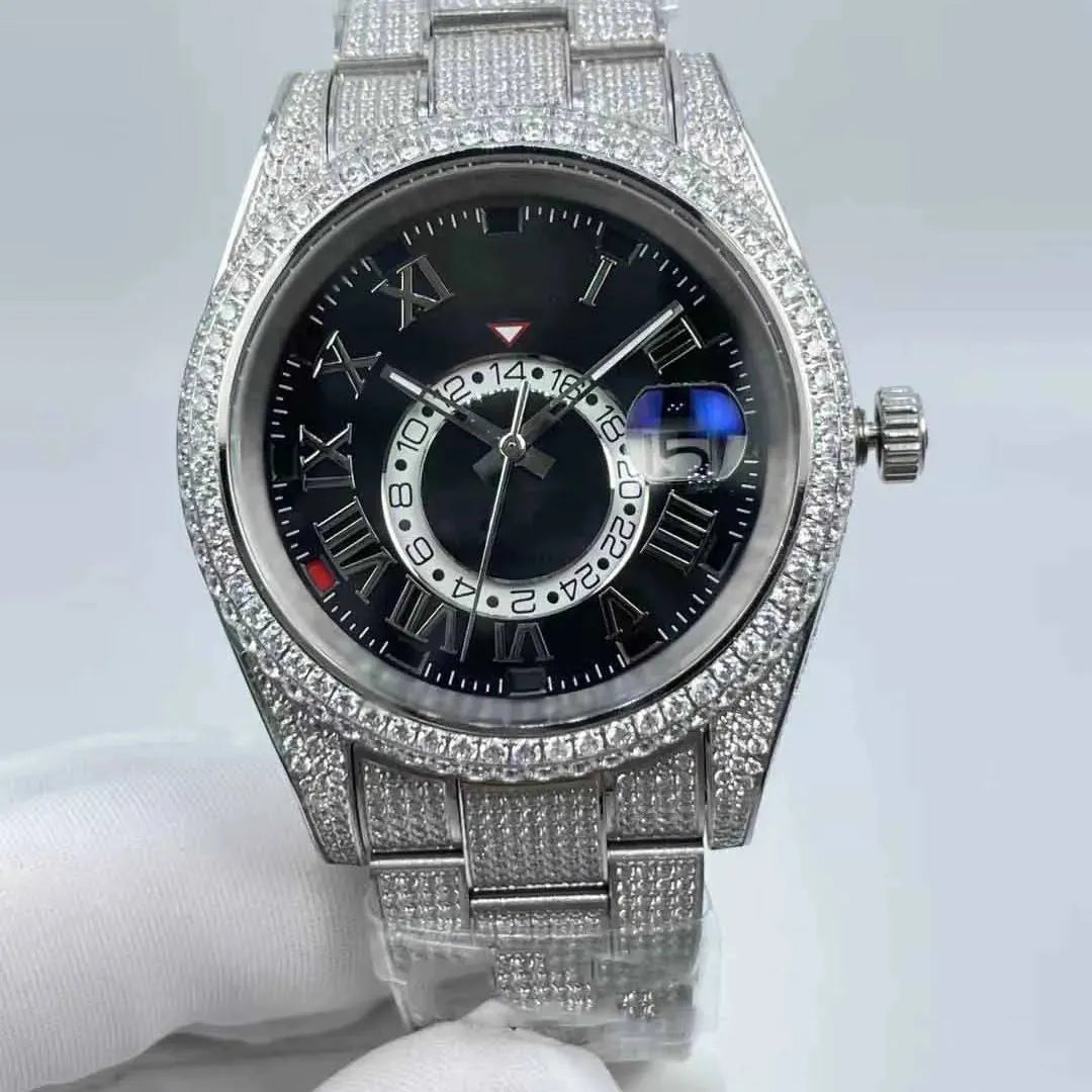 "Best Watches for Men's - Full Diamond, Waterproof.