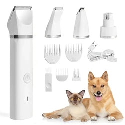 4 IN 1 Electric Pet Trimmer, Rechargeable Pet.