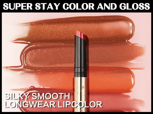 Shimmer Lip Gloss Stick Moisturizing Long Lasting.