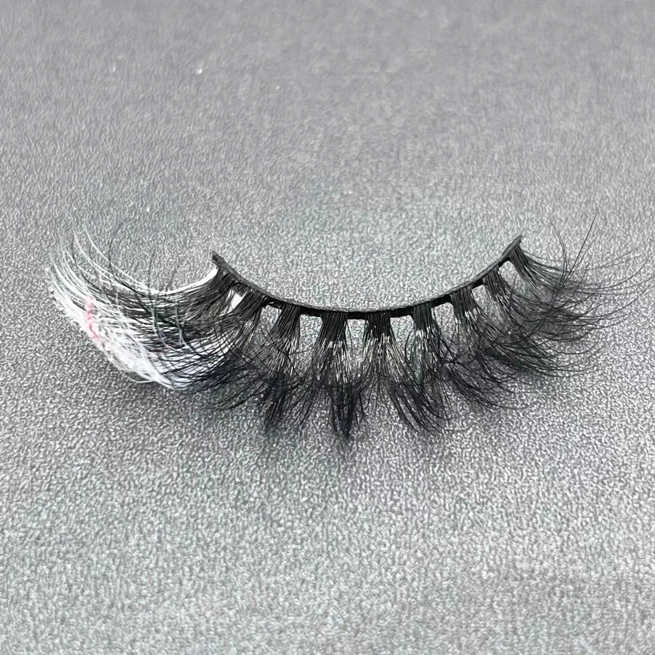 New glitter ombre Colored Lashes 20MM Mink Lashes Wholesale Dramatic Colorful Natural Eyelashes Extension Make up Fake Eyelashes