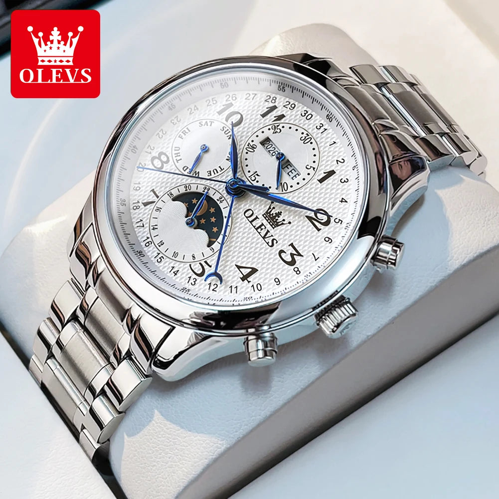 OLEVS Men's Watches Business Multifunctional Automatic Mechanical Watch.