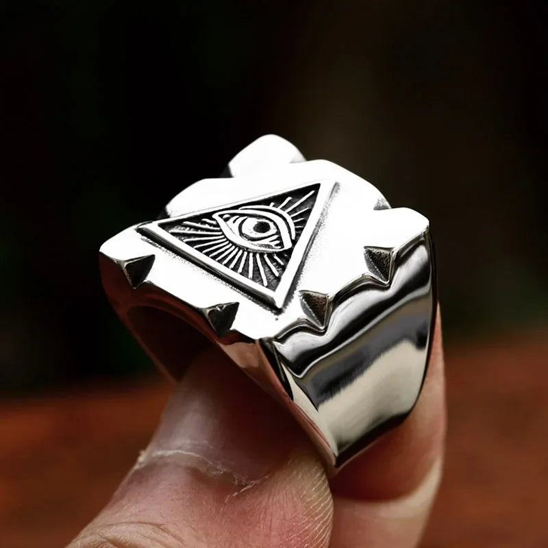 New Style 316L Eye of Horus Ring.