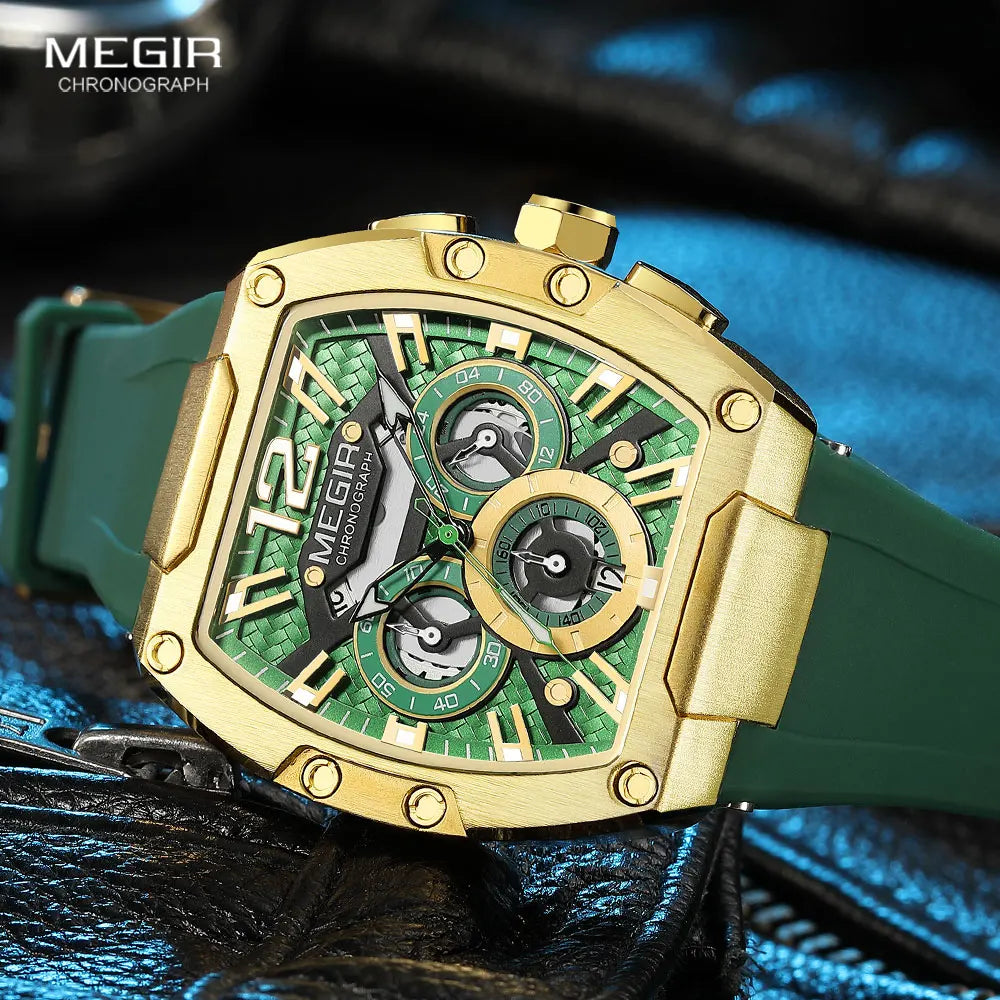 MEGIR Fashion Sport Quartz Watch for Men Waterproof.