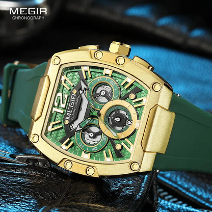 MEGIR Fashion Sport Quartz Watch for Men Waterproof.