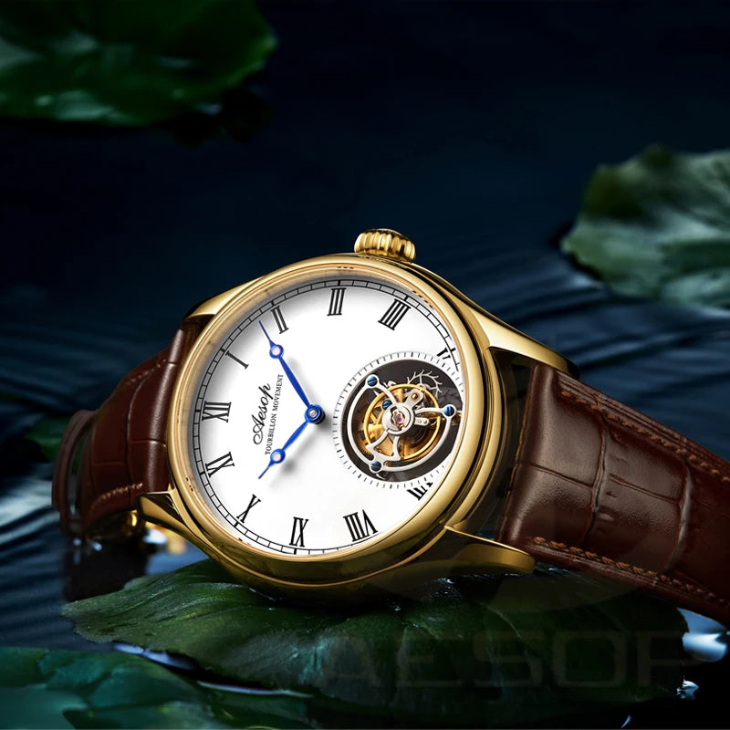 **AESOP Real Flying Tourbillon Mechanical Watch.