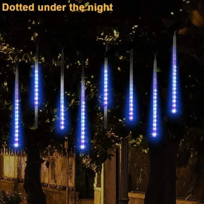 30cm /50cm Waterproof Meteor Shower Rain 8 Tube LED String Lights For Outdoor Holiday Christmas Decoration Tree EU/US/AU/UK Plug