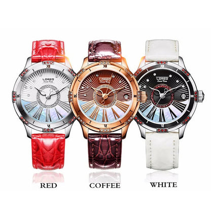 LOREO Luxury Women Watch Brand Sapphire Crystal.