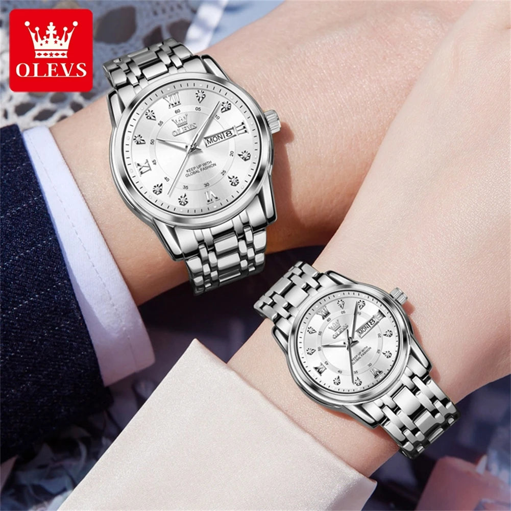 OLEVS 5513 Couple Watch Set