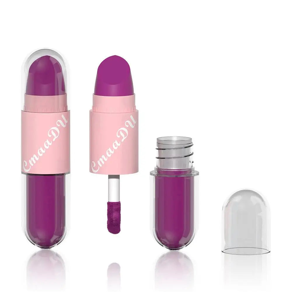 Matte Lipstick Liquid Purple Lip Glaze!