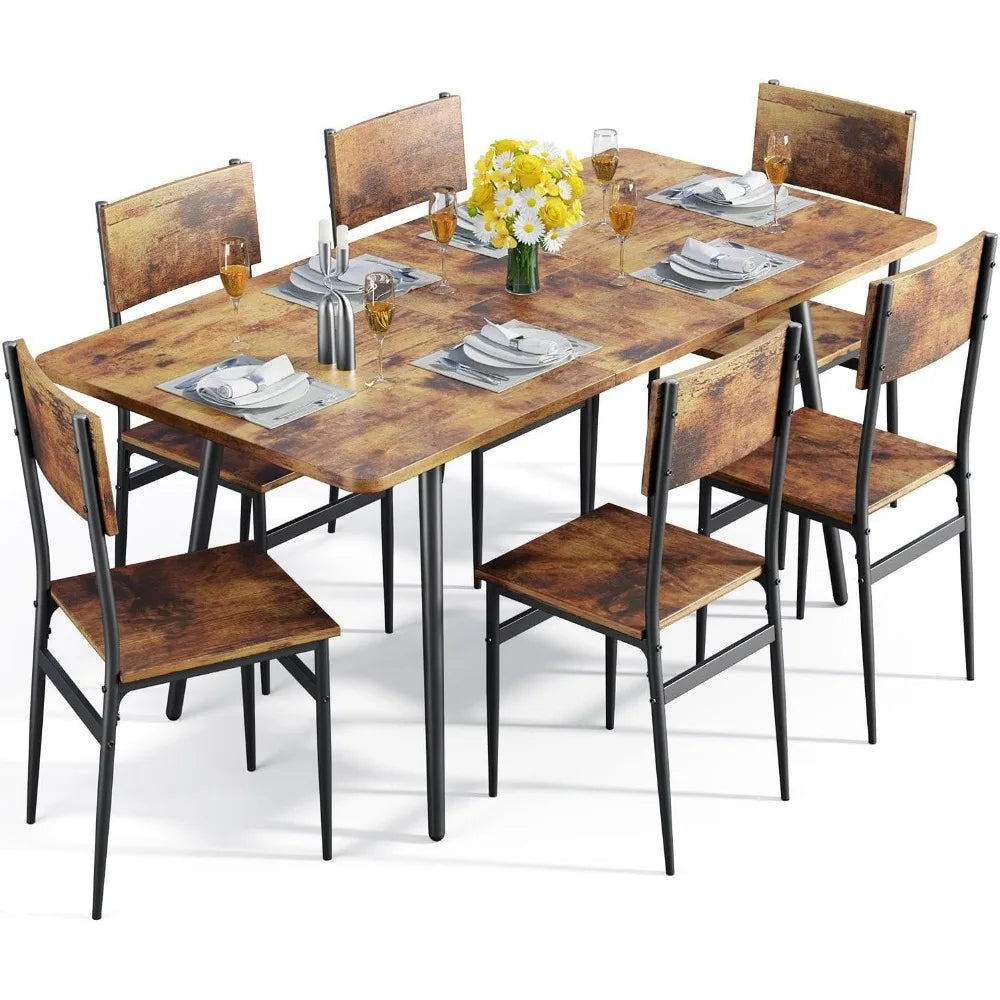 Extendable Dining Table Set: Stylish Dining.