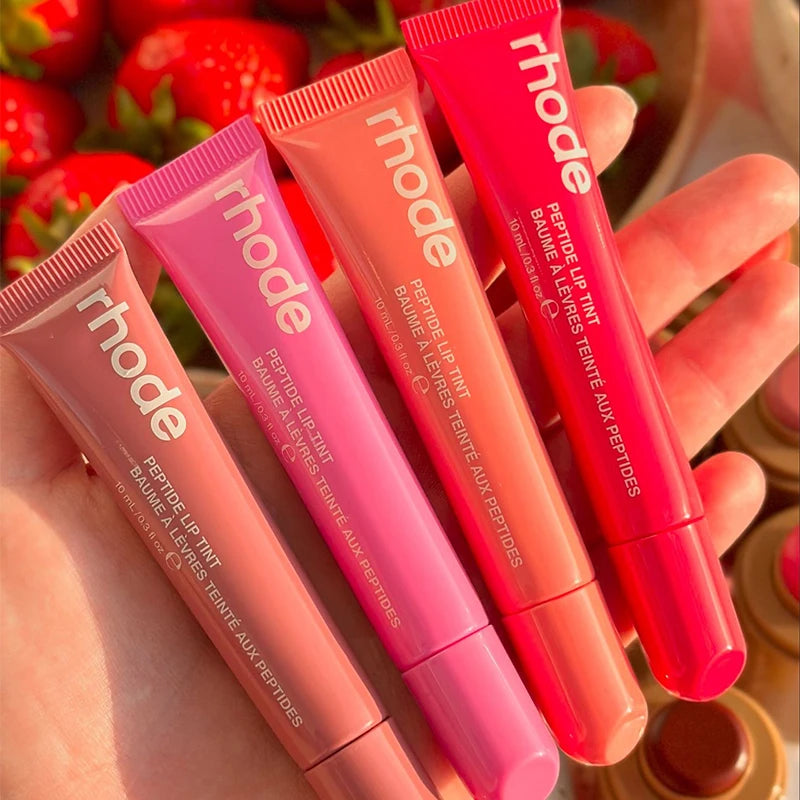 Brand 8 Colors Moisturizing Gloss Lip No Sticky Ribbon/peach Pit Color Sexy Lip Gloss Liquid Lipstick Original Last Lip Balm Hot