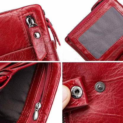 Genuine Leather Women Wallet for Coin.