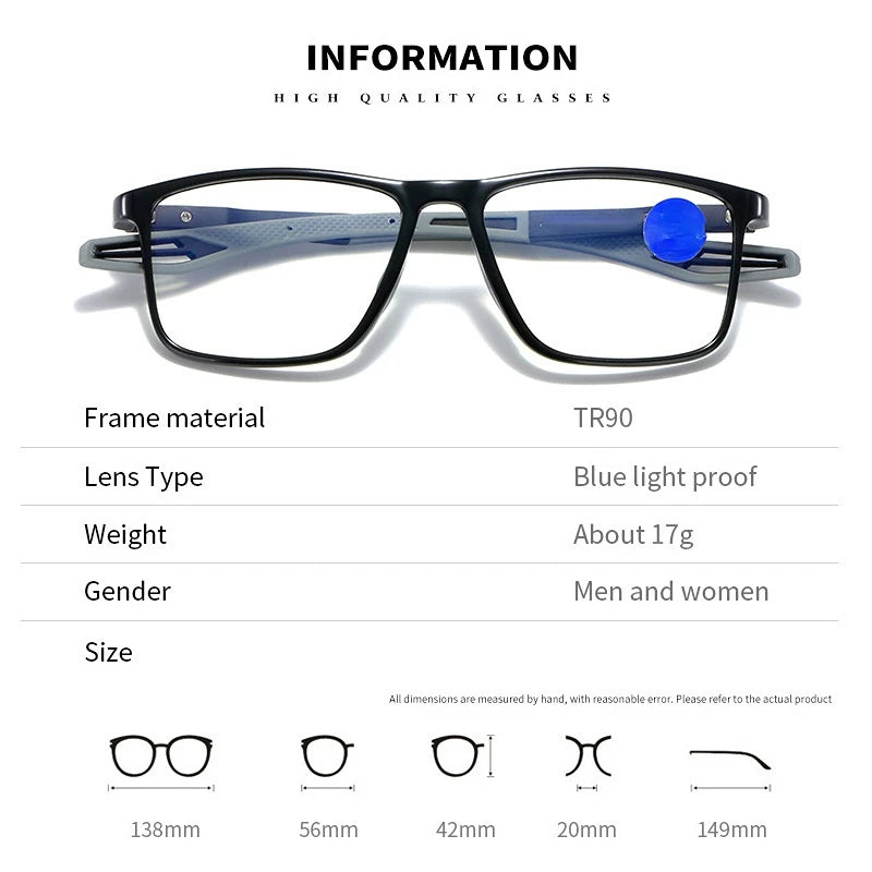 Anti-blue Light Reading Glasses Ultralight .