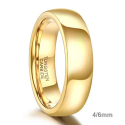 Gold Color Tungsten Ring Couple for Men Women.