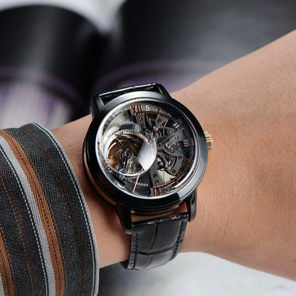 OBLVLO Designer Fashion Watches For Men Skeleton.