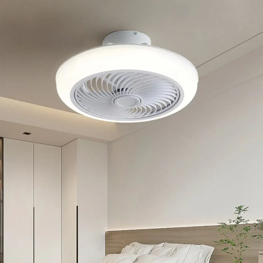 LED Ceiling Fan Light Modern High Wind Silent.