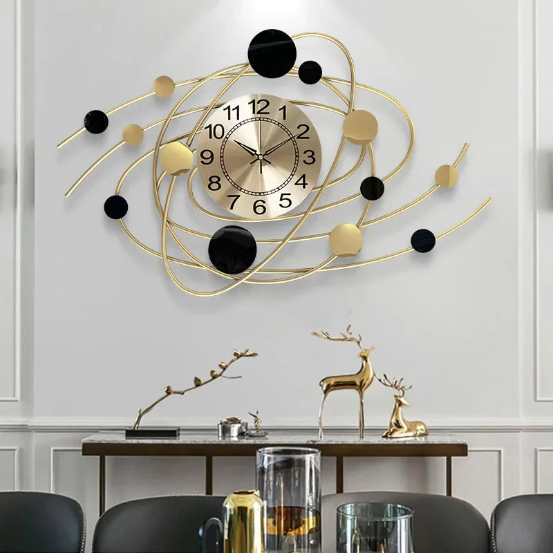 Fashion Light Luxury Watch Living Room Large Wall Clock Home Decoration Watch Hotel Lobby Wall Clock Simple Ornament Pendant