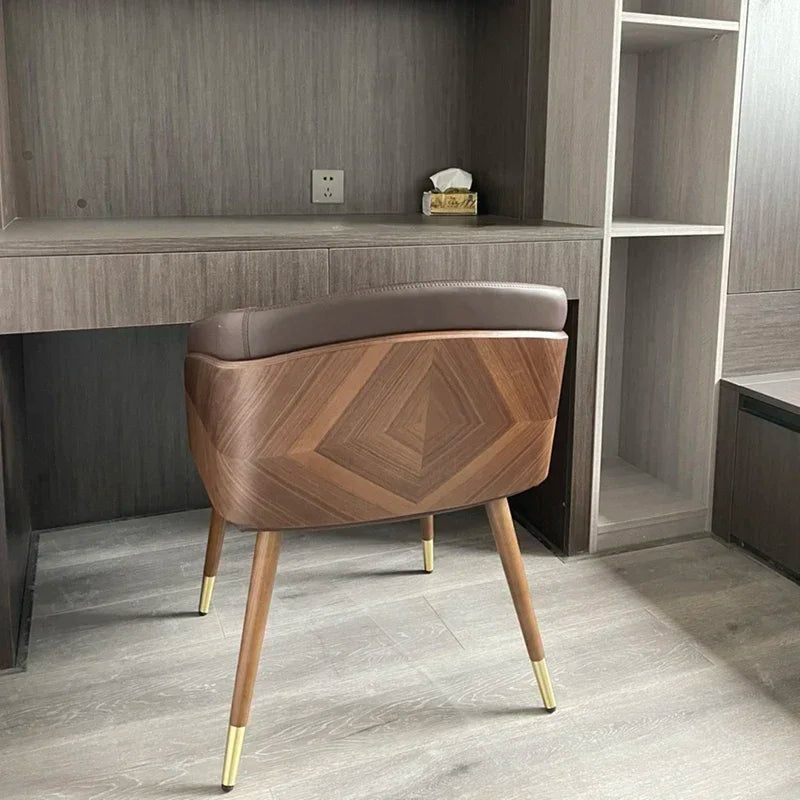 Modern Minimalist Dining Chair Luxury Wooden.