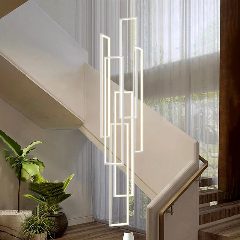 Modern Stair chandelier Nordic light luxury simple Ceiling lamps hanging light led chandeliers for the living room indoor light