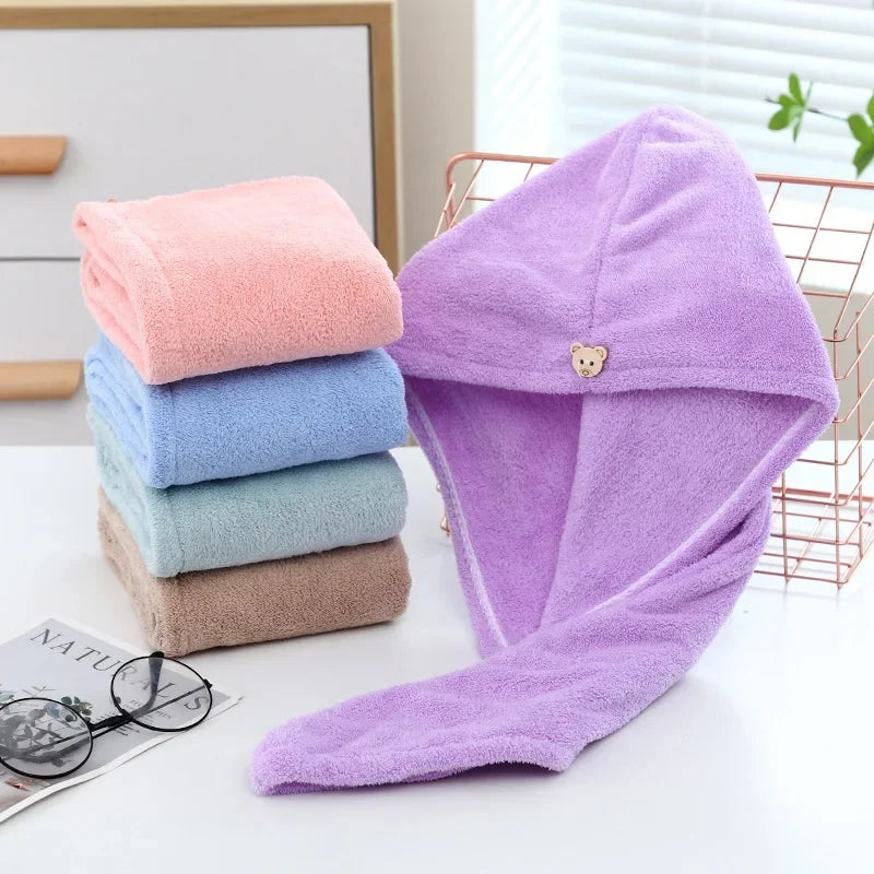 Women Long Hair Quick-Dry Towel.