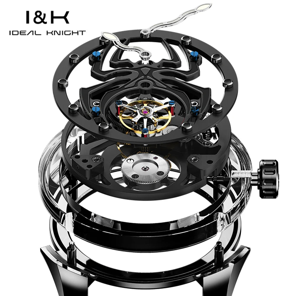 Ideal Knight Men's Watches Tourbillon Mechanical Watch.