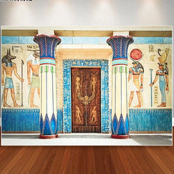 Ancient Egyptian Mural Photography Background.