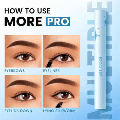 Waterproof Eyebrow Cream Eyeliner Pencil 2 In 1.