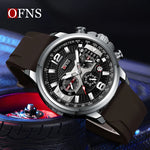 OFNS Brand Original Quartz Watch for Men Chronograph.