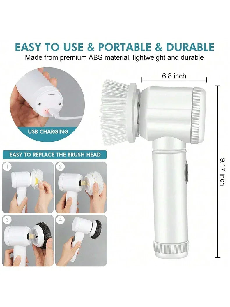 New Electric Spin Scrubber,Bathroom Cleaning Brush.