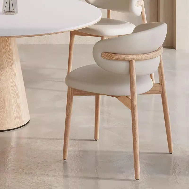 Kitchen Dining Chair Designer Nordic Modern Dining Chair Kitchen Wood Replica Waiting Bedroom Silla Nordica Luxury Furniture