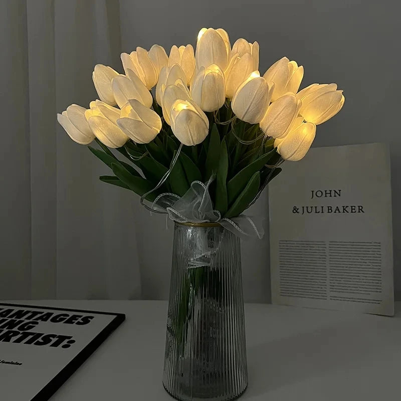 LED Tulips Artificial Flowers Fake Flower.