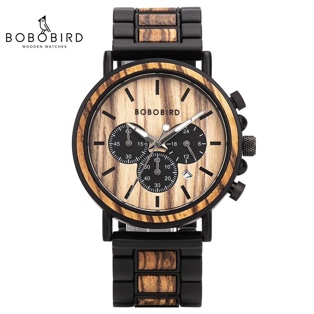 Wooden Watch Men saati Luxury Stylish.