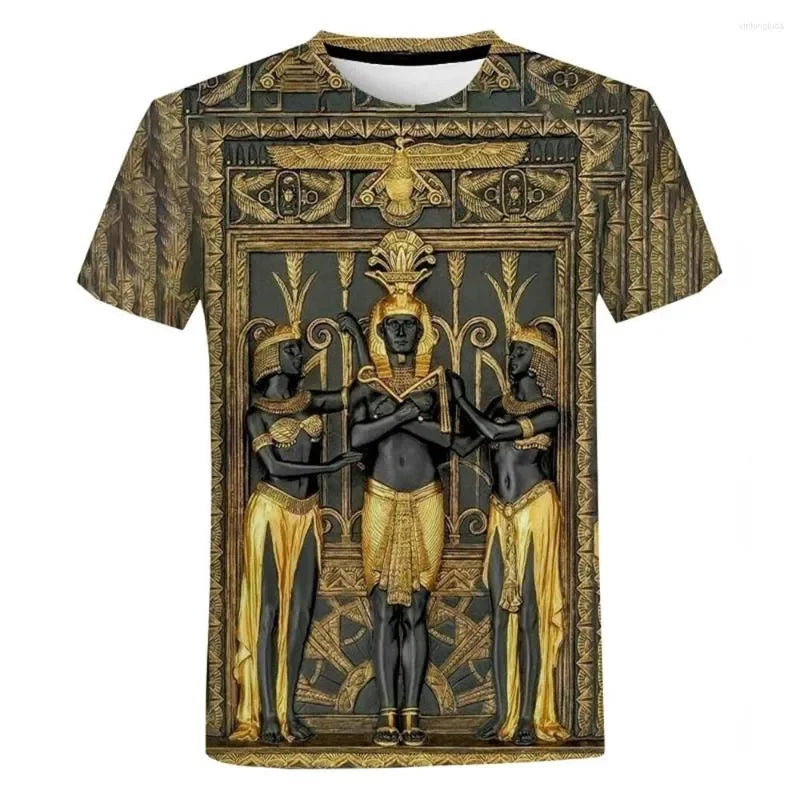 Men's T Shirts 2023 Ancient Egypt 3D Print T-shirt Egyptian Harajuku Streetwear Shirt Men Women  Casual Short Sleeve Cool Tee