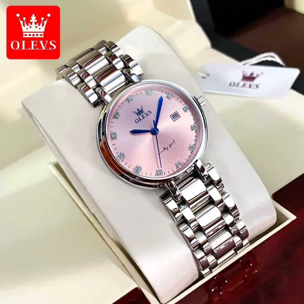 Luxury Silver Stainless Steel Women's Watch