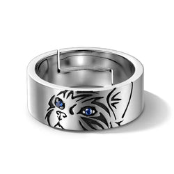 Silver Cat Rings Original Atmosphere Jewelry.