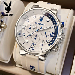 PLAYBOY Casual Quartz Men's Wristwatch Luxury Sports.