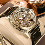 Authentic Brand Carved Watches Fully Automatic men watches.